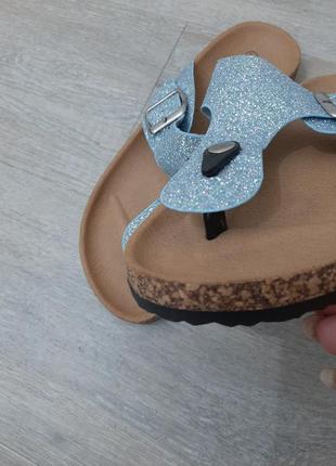 Жіночі босоніжки toe separator glitter mules літнє взуття5 фото