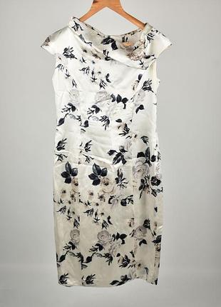 Женское вечернее платье из шелка escada collection wolfganley в цветочный принт