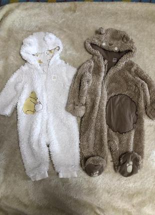 Два! чоловічок комбінезон ведмедик для немовля 6-12міс