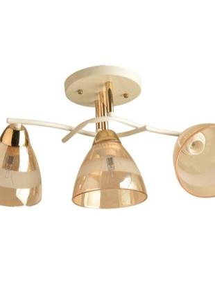 Люстра потолочная sirius л 8146/3 wt+fg4 фото