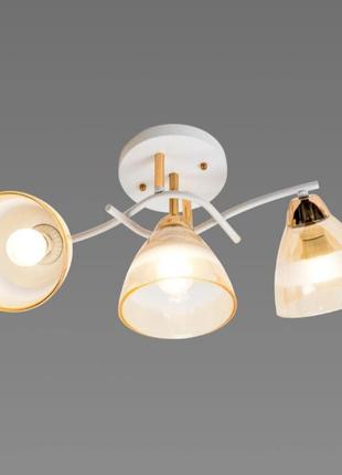 Люстра потолочная sirius л 8146/3 wt+fg2 фото