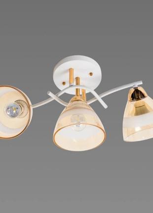 Люстра потолочная sirius л 8146/3 wt+fg