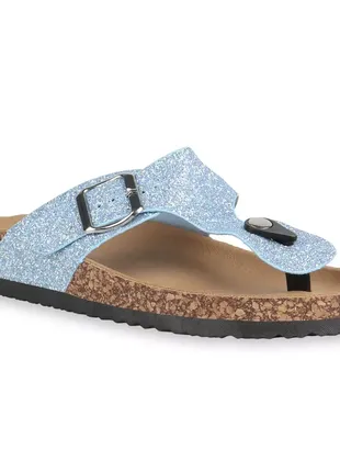 Жіночі босоніжки toe separator glitter mules літнє взуття8 фото