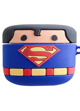 Силиконовый футляр чехол marvel & dc series для наушников airpods pro супермен superman