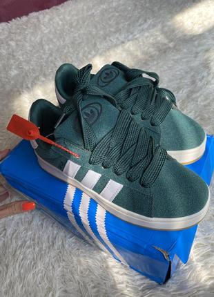 Зеленые кроссовки / кеды adidas campus