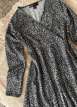 Сукня леопард з рукавами 2