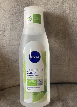 Тонік nivea naturally good очищувальний для обличчя 200 мл