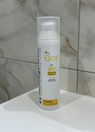 Сонцезахисний крем spf50 dermagenetic sunscreen elios spf50 3in1 uva/uvb cream