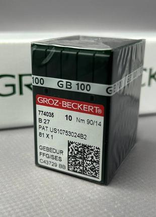 Голки для промислових оверлоків groz beckert в27 gebedur №90