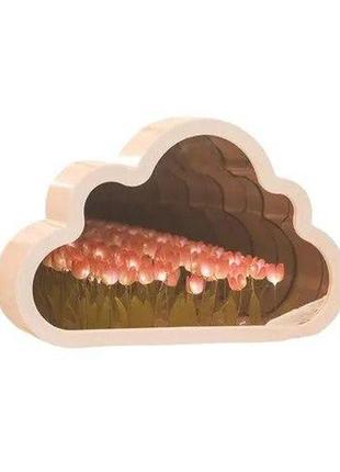 Облако тюльпанов светодиодный ночник украшения для спальни тучка своими руками облачко...