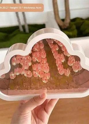Облако тюльпанов светодиодный ночник украшения для спальни тучка своими руками облачко...