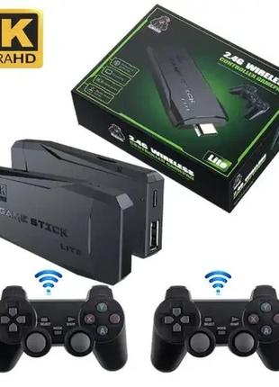 Компактная игровая приставка 20000 игр hdmi game stick lite m8 64 gb 4k ultra hd с двумя джойстиками