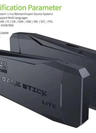 Компактна ігрова приставка 20000 ігор hdmi game stick lite m8 64 gb 4k ultra hd з двома джойстиками6 фото