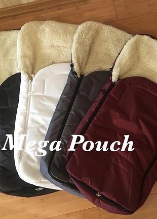 Конверт и рукавицы на овчине. новые.