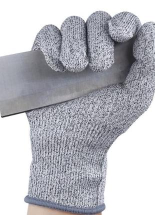 Защитные кевларовые перчатки от порезов cut resistant glove порезостойкие с защитой m