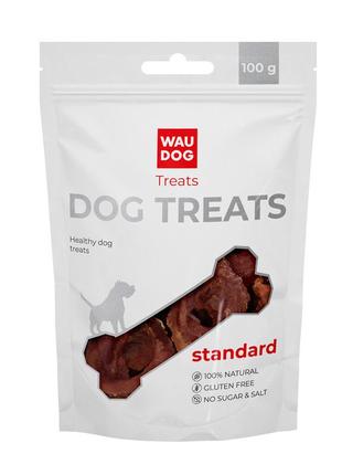 Ласощі для собак waudog treats "кучені кільця", 100 г2 фото