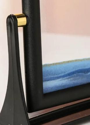 Картина антистресс движущийся песок песчаный пейзаж 3d - зеленый