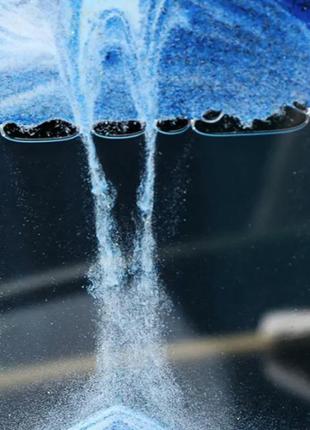 Картина антистресс движущийся песок песчаный пейзаж 3d - зеленый