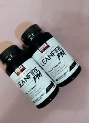 Leanfire pm, добавка для спалювання жиру, для приймання перед сном, 60 рослинних капсул