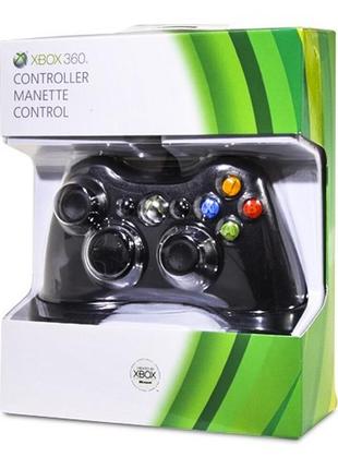 Ігровий провідний контролер для консолі xbox 360 джойстик для ікс бокс геймпад чорний usb controller
