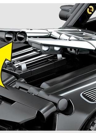 Конструктор бэтмобиль gbl ky1071, подсветка, инерция, 620 деталей