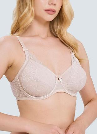 85-c кремовый ажурный бюст  sassa