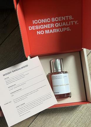 Парфюмированная вода dossier woody sandalwood le labo fragrances' santal 33
