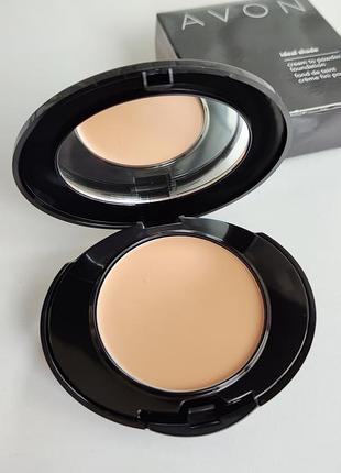 Тональная крем пудра идеальный цвет эйвон avon  ivory nude shell natural medium beige