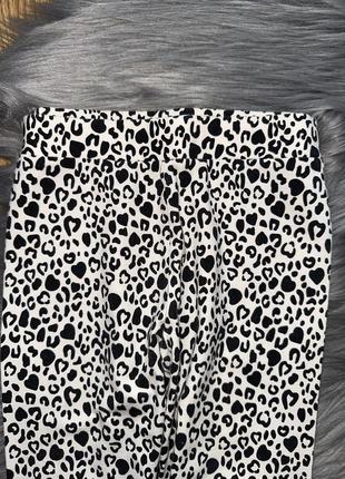 Спикольные стильные леопардовые лосины для девочки 3/4р river island3 фото