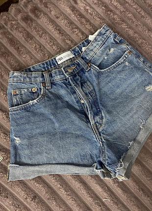 Джинсовые шорты zara