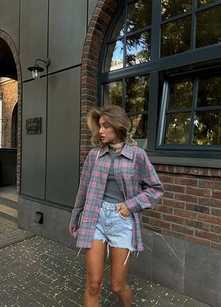 Жіноча сорочка з турецького фланеля з довгими рукавами та з гудзиками розміри норма + батал9 фото