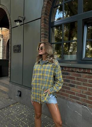 Жіноча сорочка з турецького фланеля з довгими рукавами та з гудзиками розміри норма + батал3 фото