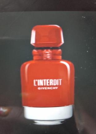 Пробник givenchy  l'interdit  rouge