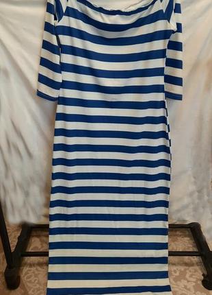 Длинное летнее трикотажное платье fjptren, разм. 46/48