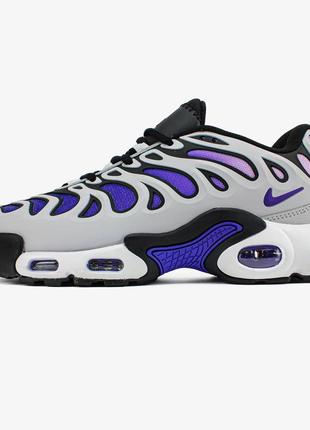 Мужские кроссовки серые с фиолетовым nike air max tn plus drift "concord"5 фото