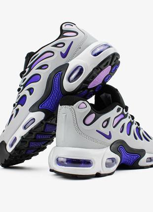 Чоловічі кросівки сірі з фіолетовим nike air max tn plus drift "concord"9 фото