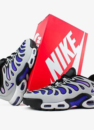 Мужские кроссовки серые с фиолетовым nike air max tn plus drift "concord"4 фото