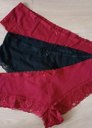 Набор из 3-х кружевных трусиков от lingerie/ женские трусики