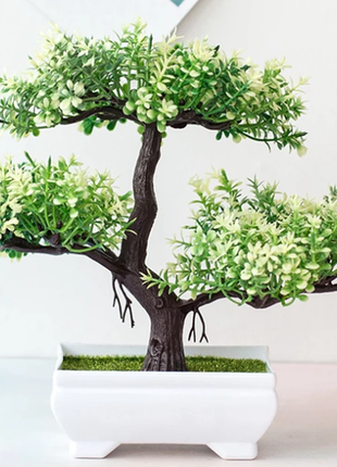 Искусственное растение бонсай. цвет - зеленый
