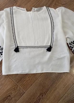 Блуза zara,блузка, вишиванка zara