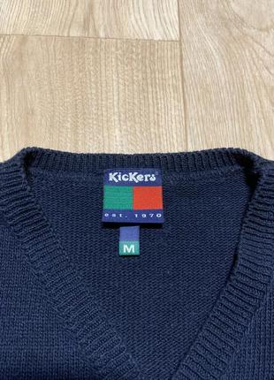 Kickers big logo stripped кофта светр з прекрасним дизайном6 фото