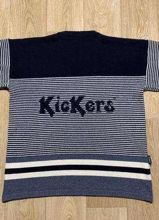Kickers big logo stripped кофта светр з прекрасним дизайном4 фото