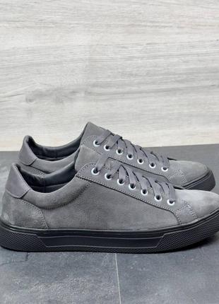 Чоловічі кеди з натурального нубуку/кросівки нубукові