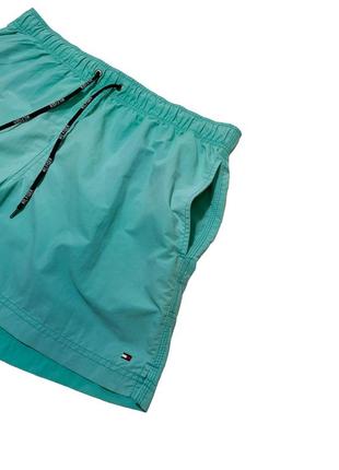 Шорти tommy hilfiger lightweight turquoise shorts2 фото