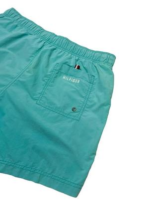 Шорти tommy hilfiger lightweight turquoise shorts4 фото
