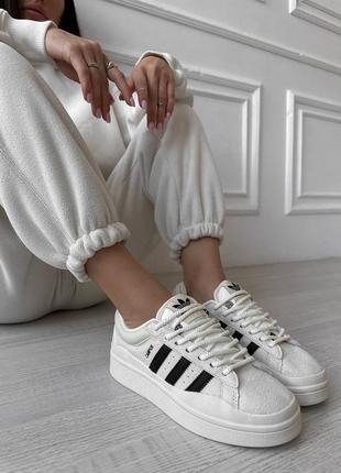 Кросівки adidas campus beige black5 фото