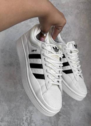 Кросівки adidas campus beige black1 фото