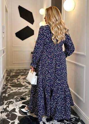 Вільна довга сукня великого розміру три кольори2 фото