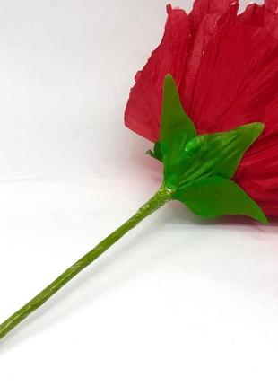 Цветок тюльпан для декора, большой, цвет - красный2 фото