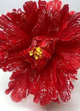 Цветок тюльпан для декора, большой, цвет - красный1 фото